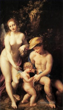  san - Venus mit Mercury und Amor Renaissance Manierismus Antonio da Correggio